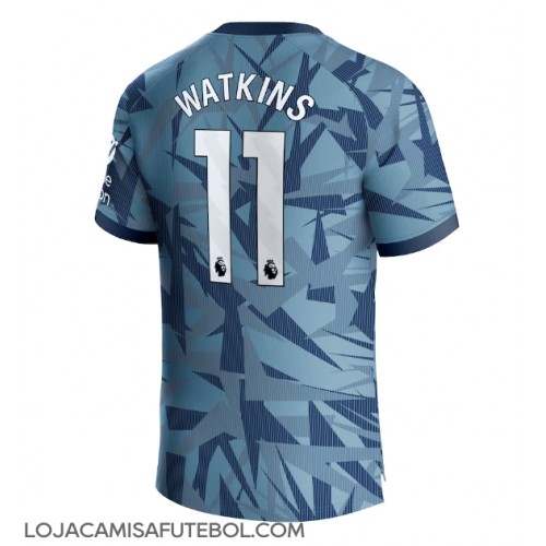 Camisa de Futebol Aston Villa Ollie Watkins #11 Equipamento Alternativo 2023-24 Manga Curta